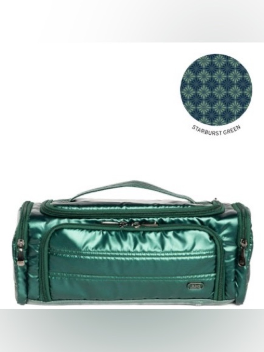 Lug Trolley Cosmetic Case Metallic Wickedly Green
